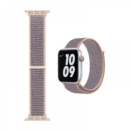 WIWU Apple Watch 42mm / 44mm / 45mm Sport Loop szövet szíj - rózsaszín