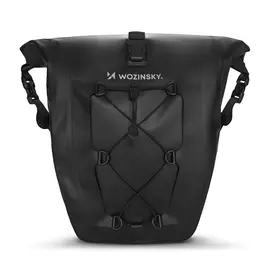 Wozinsky vízálló biciklis táska 25L - fekete