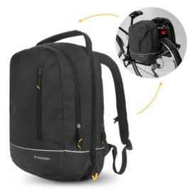 Wozinsky hátsó csomagtartóra rakható biciklis táska és hátizsák 2 az 1-ben 30L - fekete
