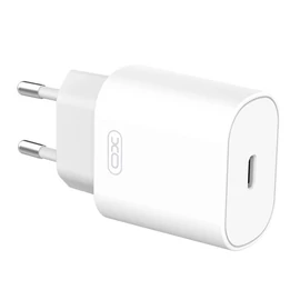 XO L91 USB-C 25W PD hálózati USB-C gyorstöltő - fehér