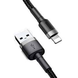 Baseus Cafule USB - Lightning 2,4A 1m kábel - szürke-fekete