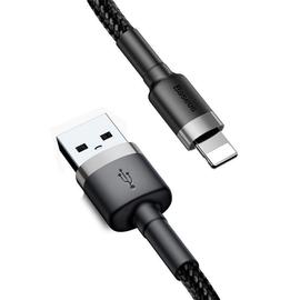 Baseus Cafule USB - Lightning 2,4A 1m kábel - szürke-fekete