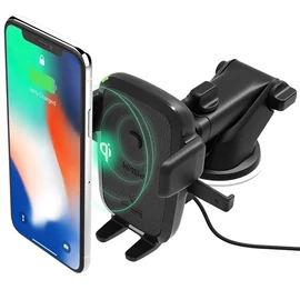 iOttie Easy One Touch Wireless Dash Mount autós telefon tartó vezeték nélküli töltéssel műszerfalra - fekete