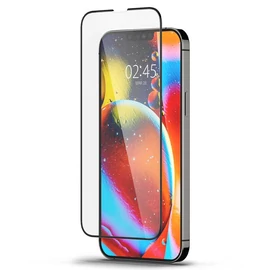 Spigen Apple iPhone 13 Pro Max Glass tR Slim HD edzett üveg kijelzővédő fekete kerettel