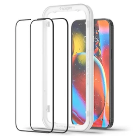 Spigen Apple iPhone 13/13 Pro Glass tR Align Master edzett üveg kijelzővédő felhelyező kerettel (2db)