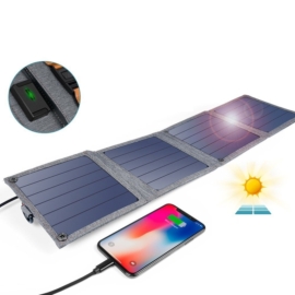 Choetech összehajtható solar napelemes 14W 5V 2,4A töltő panel