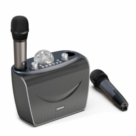 Dudao bluetooth karaoke szett vezeték néküli hangszóró DISCO fénnyel + 2db mikrofon