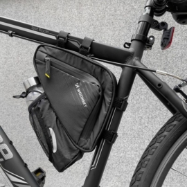 Wozinsky biciklis vázra rakható táska kulacstartóval - fekete