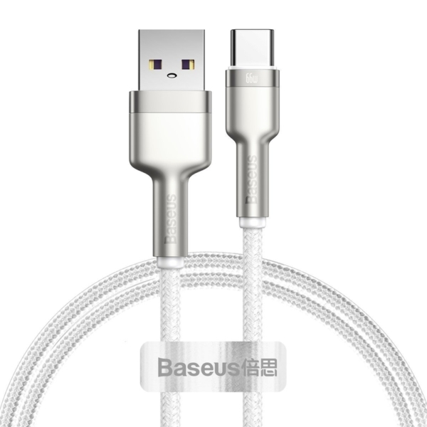 Baseus Cafule USB - USB-C 66W 2m kábel - fehér
