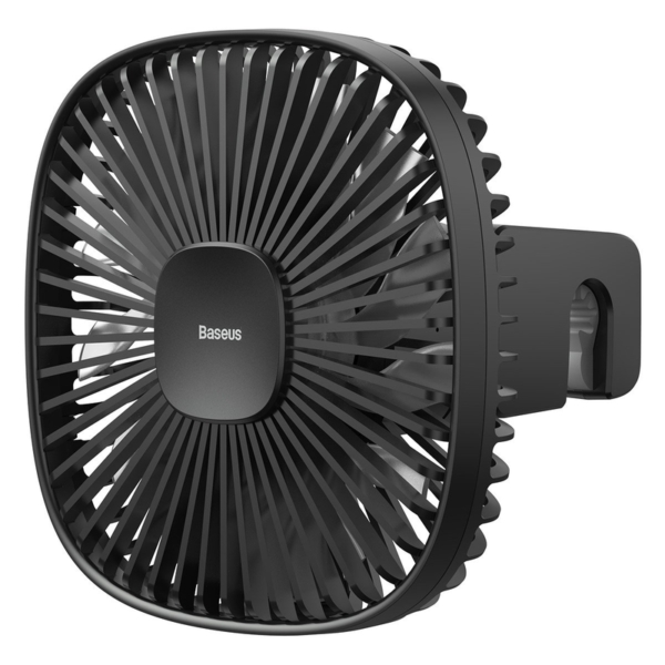 Baseus Natural Wind mágneses autós ventilátor fejtámlára - fekete