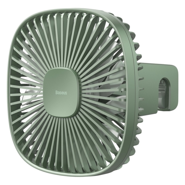 Baseus Natural Wind mágneses autós ventilátor fejtámlára - zöld