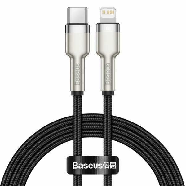 Baseus Cafule USB-C - Lightning PD 20W 1m kábel - fekete