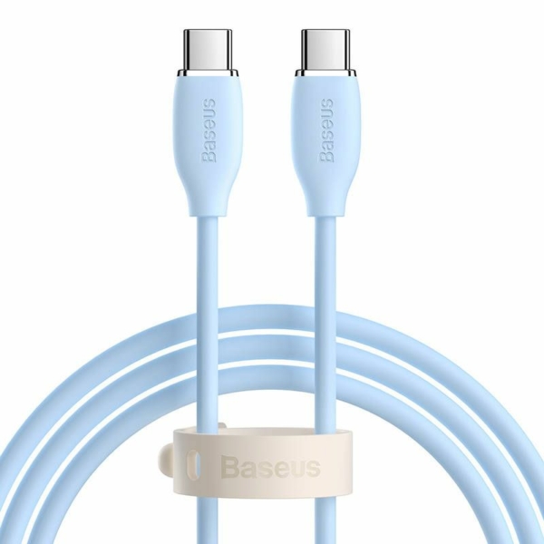 Baseus Jelly USB-C - USB-C 100W 1,2m kábel - kék