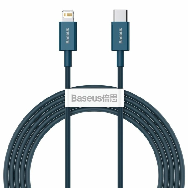 Baseus Superior USB-C - Lightning 20W PD 2m kábel - sötétkék
