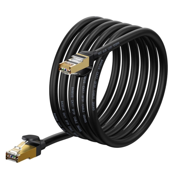 Baseus CAT7 UTP RJ45 hálózati kábel 10Gbps 3m - fekete