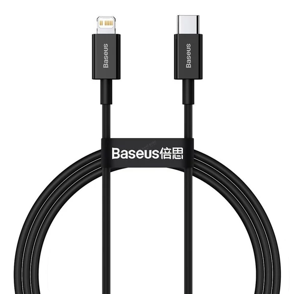 Baseus Superior USB-C - Lightning 20W PD 1m kábel - fekete