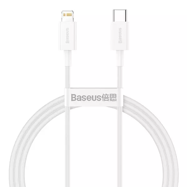Baseus Superior USB-C - Lightning 20W PD 1m kábel - fehér