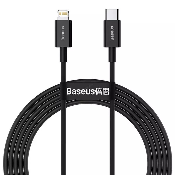Baseus Superior USB-C - Lightning 20W PD 2m kábel - fekete