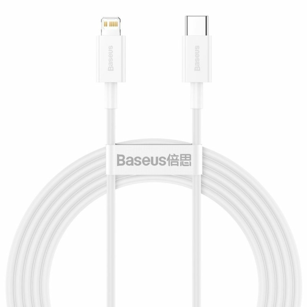 Baseus Superior USB-C - Lightning  20W PD 2m kábel - fehér
