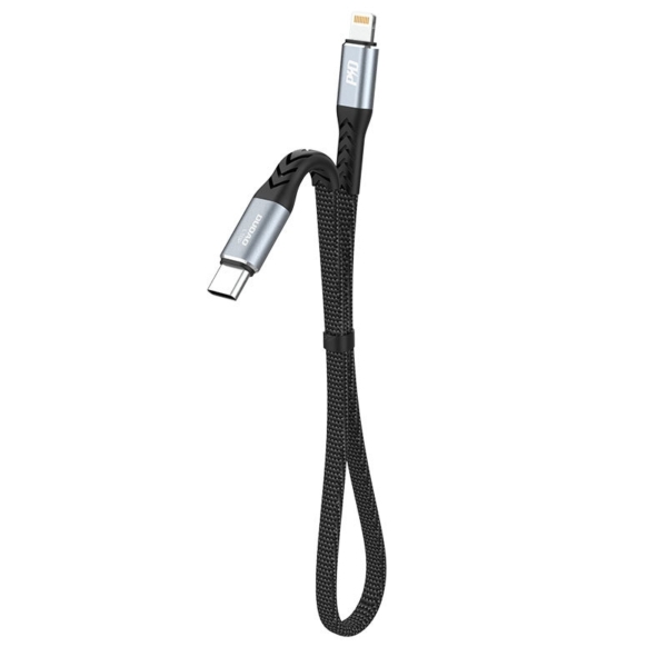 Dudao L10P USB-C - Lightning PD 20W 23cm kábel - fekete