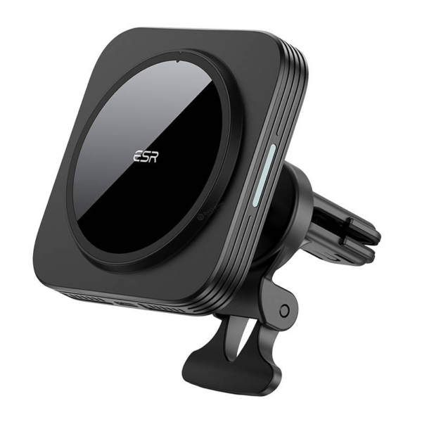 ESR HaloLock MagSafe vezeték nélküli autós telefon tartó és töltő szellőzőnyílásba - fekete