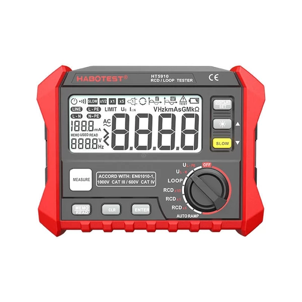 Habotest HT5910 digitális földelés és ellenállás mérő