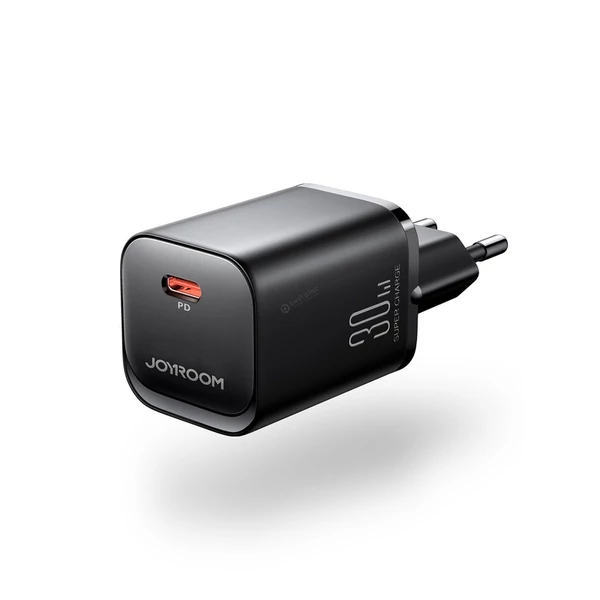 Joyroom JR-TCF07EU Speed ​​Series 30W USB-C PD QC AFC FCP hálózati gyorstöltő - fekete