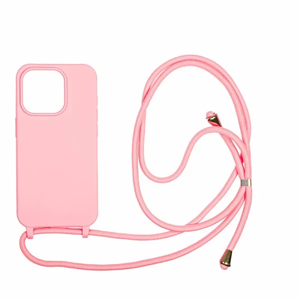 Mobile Origin Lanyard Case tok pánttal - Apple iPhone 15 Pro - rózsaszín