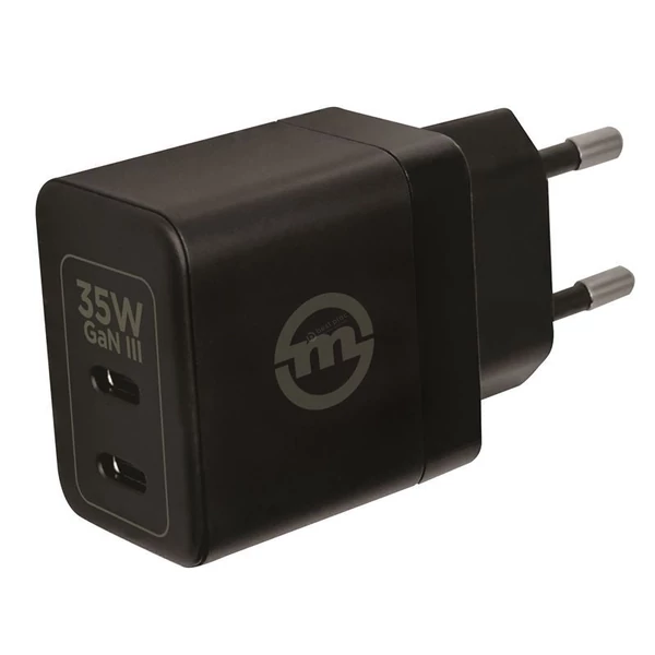 Mobile Origin 35W GaN III Super Charger 2xUSB-C hálózati gyorstöltő - fekete