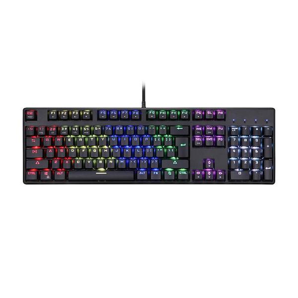 Motospeed CK107 RGB Red Switch mechanikus billentyűzet - fekete