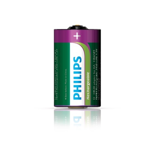 Philips MultiLife D adapter AA akkumulátorokhoz 2450mAh 1,2V 2db