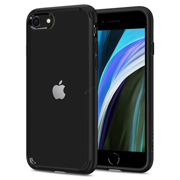 Spigen Ultra Hybrid 2 tok - Apple iPhone SE (2020/2022) / 8 / 7 - fekete-áttetsző