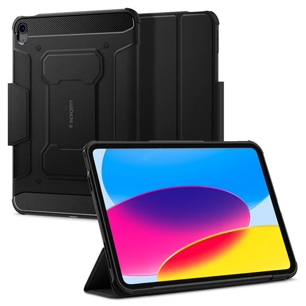 Spigen Rugged Armor Pro tok - Apple iPad 10.9" 2022 - fekete