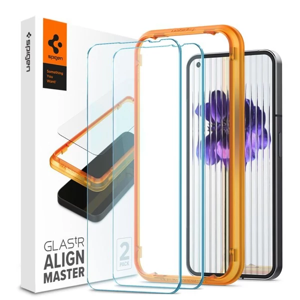 Spigen GLAStR Align Master kijelzővédő felhelyező kerettel - Nothing Phone 1 - 2db