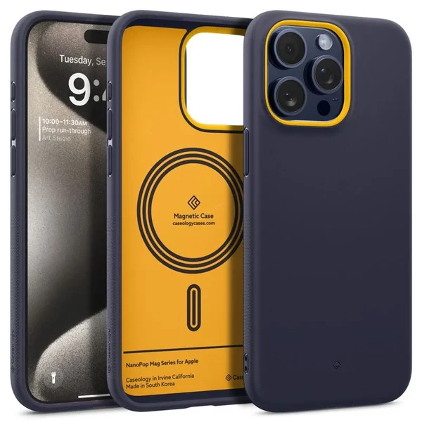 Spigen Caseology Nano Pop MagSafe Blueberry Navy tok - Apple iPhone 15 Pro Max - sötétkék