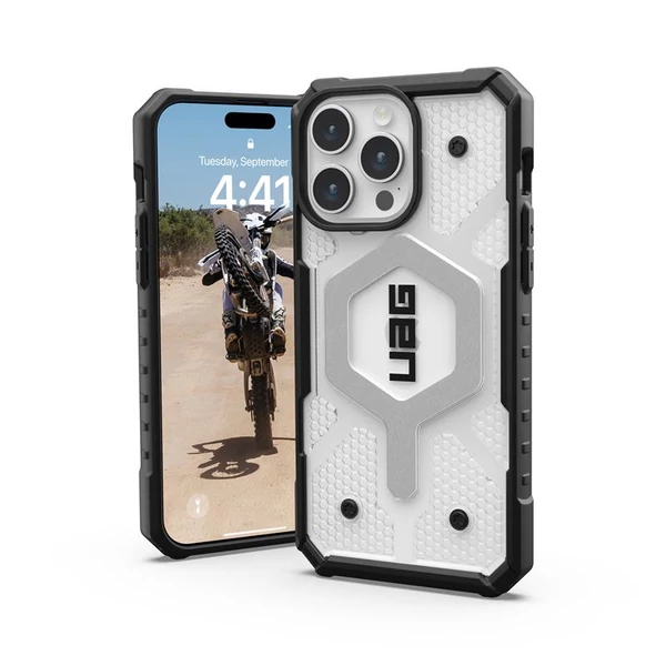 UAG Pathfinder MagSafe tok - Apple iPhone 15 Pro Max - áttetsző