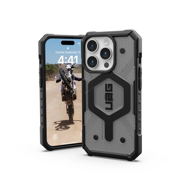 UAG Pathfinder MagSafe Ash tok - Apple iPhone 15 Pro - áttetsző fekete