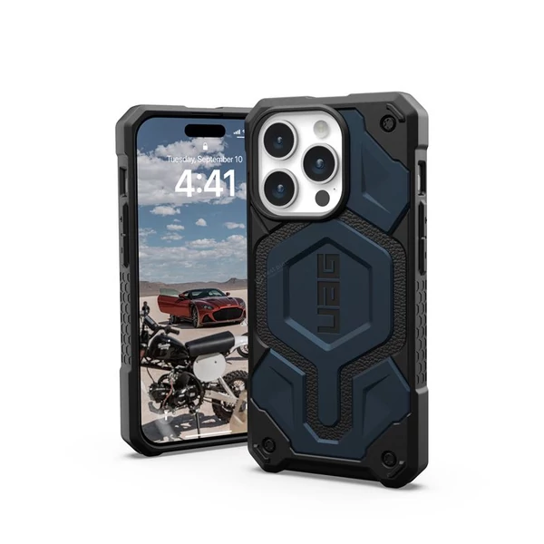 UAG Monarch Pro MagSafe Mallard tok - Apple iPhone 15 Pro - sötétkék