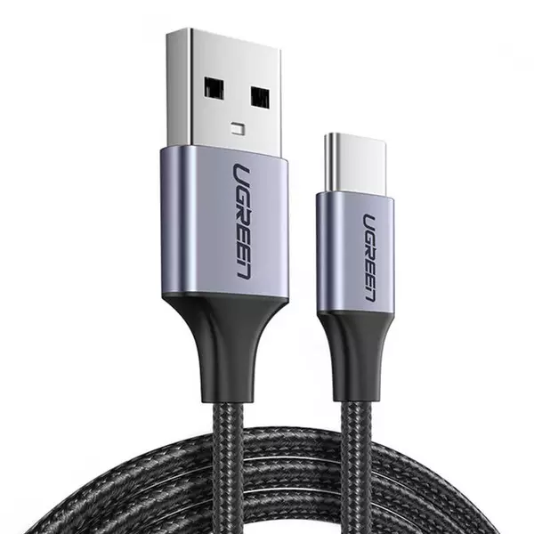 UGREEN US288 USB - USB-C QC3.0 1m kábel alumínium csatlakozóval - fekete