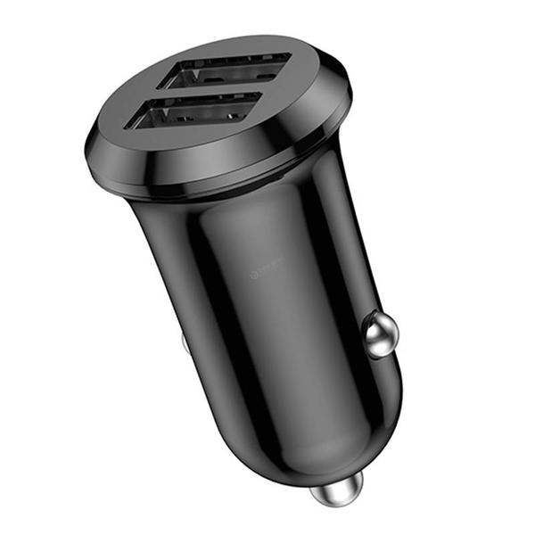 Vipfan C01 autós szivargyújtó töltő 2xUSB 12W - fekete