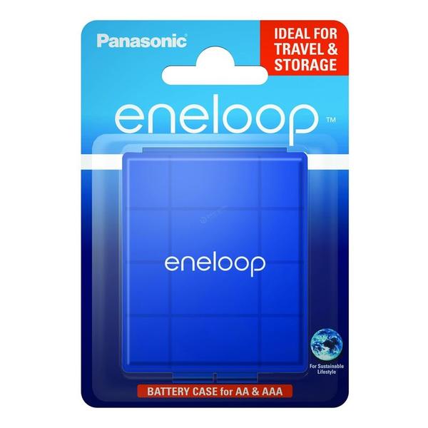 Panasonic eneloop BQ-CASEL/1E kék akkubox 4db AA/AAA akkuhoz