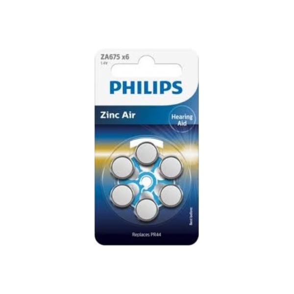 Philips ZA675 akkumulátor hallókészülékhez 1,4V 6db