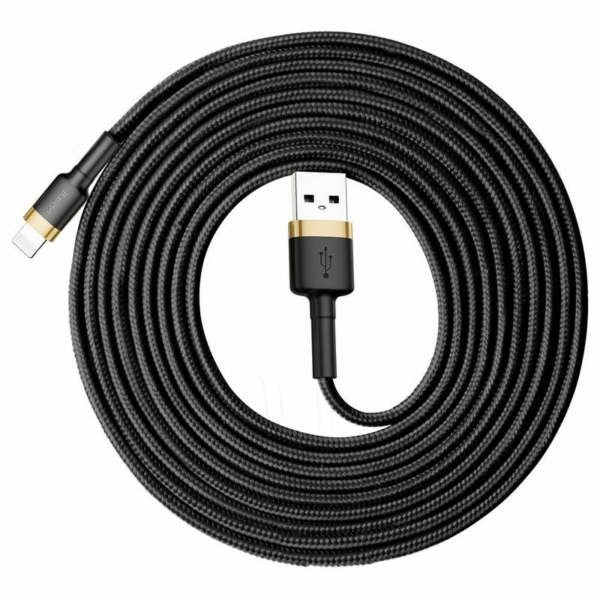 Baseus Cafule USB - Lightning 2A 3m kábel - arany-fekete