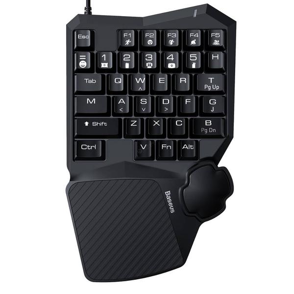 Baseus GAMO egykezes gaming billentyűzet fekete