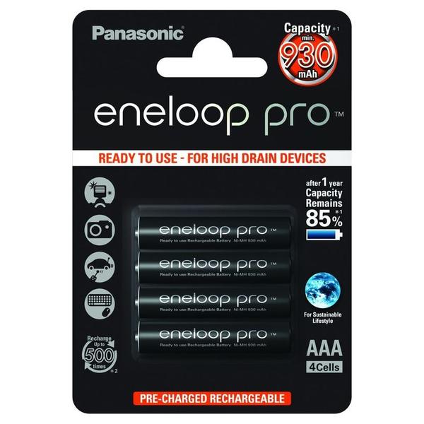 Panasonic eneloop pro BK-4HCDE/4BE AAA 930mAh Ni-MH akkumulátor