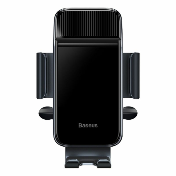 Baseus Smart Solar Power Wireless napelemes automata autós telefon tartó szellőzőrácsba - fekete