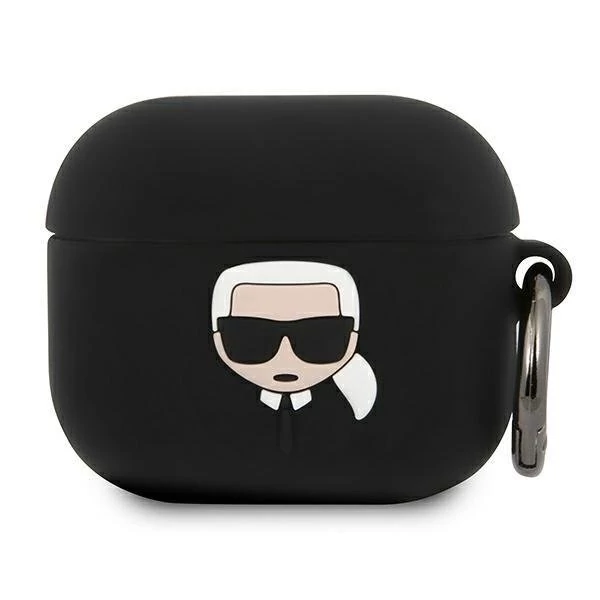 Karl Lagerfeld AirPods 3 Silicone Ikonik tok - fekete (csomagolás nélküli)