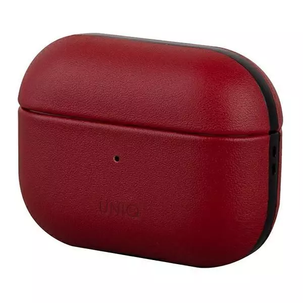 UNIQ Apple AirPods Pro Terra valódi bőr tok - piros