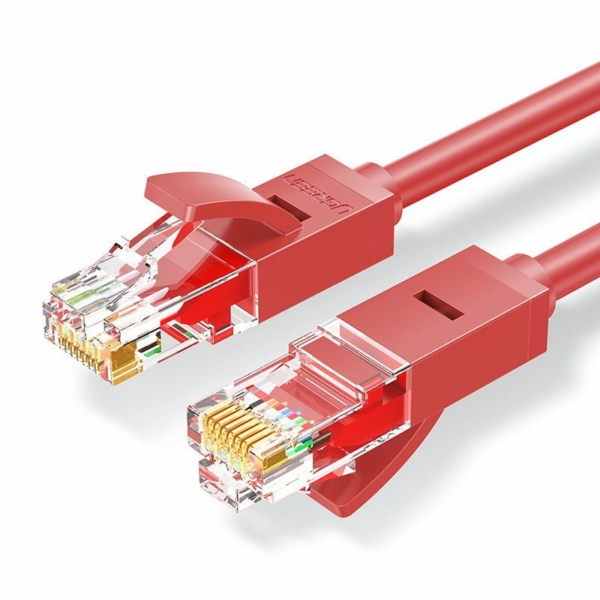 Ugreen UTP RJ45 Cat6 1000Mbps hálózati kábel 1m - piros