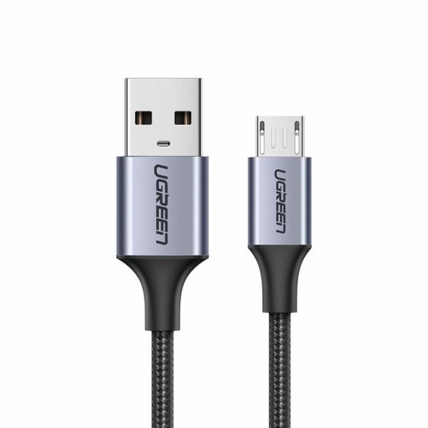 Ugreen USB - micro-USB sodrott 2m kábel - fekete